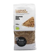 RAW Organic Food Biologische Gebroken Lijnzaad (Doos van 8 verpakkingen van 500 gram) NL-BIO-01