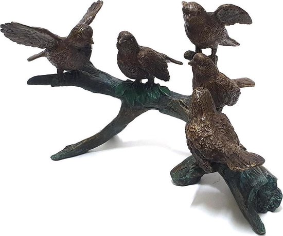 Misbruik module Bedankt Beeldjes brons decoratie voor binnen en buiten – echte bronzen dieren  beelden musjes... | bol.com