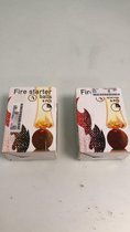 Aanmaakballen 6 stuks per doosje. set van 2 doosjes