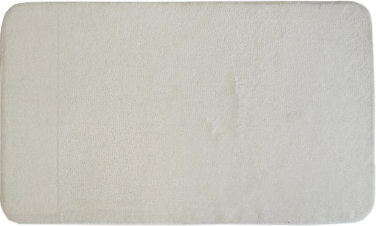 Lucy's Living Luxe Badmat SIMPO White Exclusive – 60 x 100 cm – wit - acryl - anti-slip - badkamer mat - badmatten - badtextiel - wonen – accessoires - exclusief