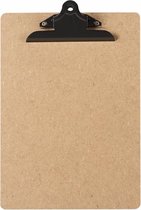 LPC  Klembord - clipboard - hout/mdf/hardboard- A4 -145 mm butterfly klem zwart