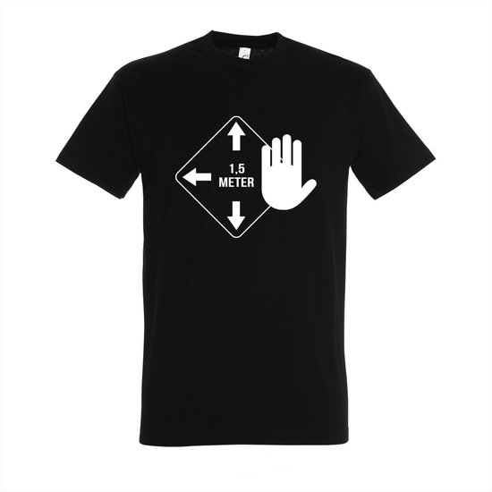 Cadeautip T shirt Corona 1 5 meter Keep distance Houd afstand