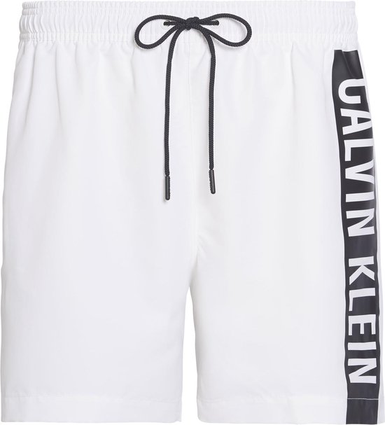verwijderen Productie martelen Calvin Klein Zwembroek - Maat XL - Mannen - wit/ zwart | bol.com