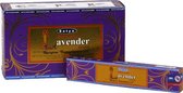 Wierookstokjes Satya Natural Lavendel (12 pakjes van 15 gram)