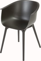 Kuipstoel | Colori | Zwart | Tuinstoel | Modern | Kunststof | Hoogwaardig Design | Binnen & Buiten