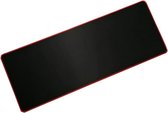 DrPhone Z.R.X - Gaming Muismat – Anti-Slip - Comfortabel - 30cm x 60cm – Zwart met Rood