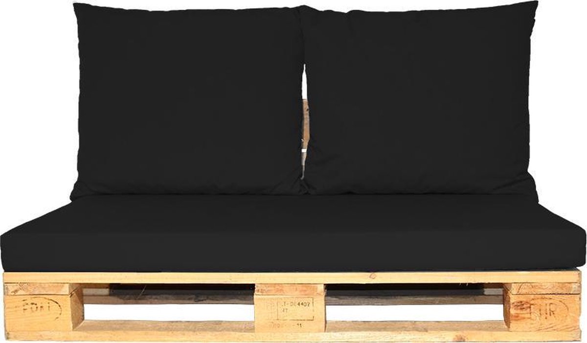 Strandmeubelkussen en Plofkussen set Zwart