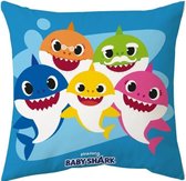 Baby Shark Family - Sierkussen - 40 x 40 cm - Multi