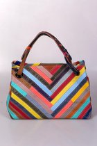 Viabologna Dames leren Schoudertas Juanitino Multicolour