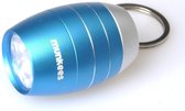 Munkees Sleutelhanger Lamp Vatvormig 6-led Blauw Aluminium