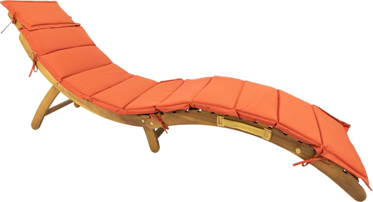 MaxxGarden loungebed ligbed voor tuin en zwembad acacia hout 176x50x64 cm