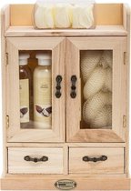 Wellness Badset Giftset - Sheabutter Geur - Inclusief Houten Kastje