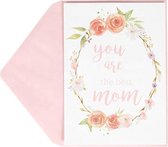 Kaart | You are the best mom | moederdagkaart | kaart + envelope - 2 stuks