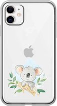 Apple Iphone 11 transparant siliconen koala hoesje - Koalabeertje