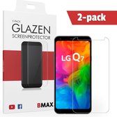 2-pack BMAX geschikt voor de Glazen Screenprotector LG Q7 Glas / Beschermglas / Tempered Glass / Glasplaatje