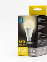 Aigostar LED A5 A60 12W - E27 fitting - 4000K - 10 stuk