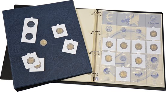 Carnet collection de pièces euro: Carnet pour collectionneur de pièce euro  - de 1 centime à 2 euros - 19 pays