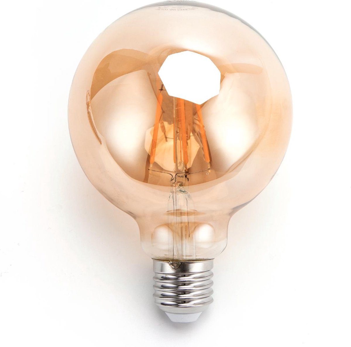 Aigostar LED Filament G95 8W | E27 fitting | 2200K - Amber