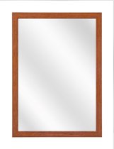 Spiegel met Vlakke Houten Lijst - Kersen - 40x60 cm