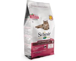 Schesir Cat Dry Sterilized & Light Ham - Kattenvoer - 400 g