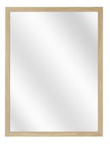 Spiegel met Vlakke Houten Lijst - Natuur Eiken - 40x60 cm