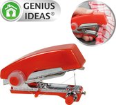 Handy Sewing Machine Red, handige mini naaimachine - compact en draadloos, handnaaimachine