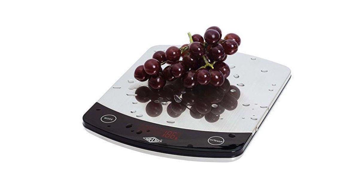 Wedo 48100054 Elektronische weegschaal Zwart, Zilver weegschaal