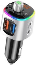 Bluetooth V5.0 FM Transmitter 2020 NEW | Siri | Google Assistant | Navigatie voice | iPhone Android Samsung iPod Tablet | Autolader | Quick Charge 3.0 | USB | MicroSD | Draadloos muziek | Han