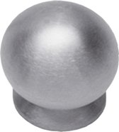 Starx Knop bolrond - achterplaat - diameter - 25mm - RVS
