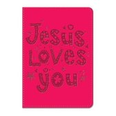 Lux leather journal Jesus loves you