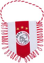 AJAX Banier wit rood wit logo 8x10 cm
