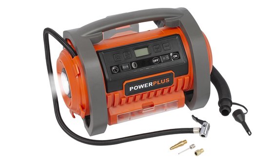 Powerplus Dual Power POWDP7040 Compressor - 20V - Max. 11 bar - Opblazen en  leeglopen... | bol.com