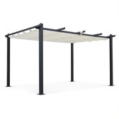 Alice's Garden Pergola CONDATE - 3x4m - Met schuifdak - Aluminium - Ecru