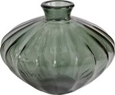 Non-branded Vaas Solitary 19 Cm Glas Messing Donkergroen