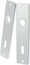 Starx Kortschild SL72 - Deurschild voor Binnendeur - Zilver Aluminium F1 - 180 x 41 mm