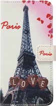 ADEL Kunstleren Book Case Pasjes Hoesje Geschikt Voor Samsung Galaxy A70(s) - Parijs Eiffeltoren