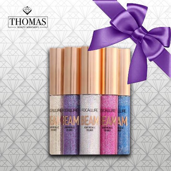 FOCALLURE Glitter eyeliner KERST/CADEAU SET.
