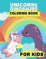 Unicorn and Dinosaur Coloring book for kids