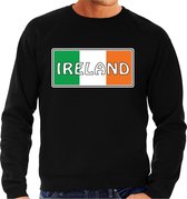 Ierland / Ireland landen sweater zwart heren - Ierland landen sweater / kleding - EK / WK / Olympische spelen outfit XL