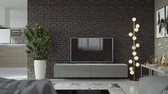 VIGO I Zwevend TV Meubel  - TV Meubel Hoogglans grijs / wit - TV Kast Meubel - Modern Design - 30x180x40 cm