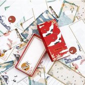 Moodadventures | Doosje met 50 Semi-Transparante Japanse Knutselpapiertjes