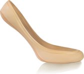 2 pack Sesto-Senso dames ballerina sokjes beige met siliconen antislip, maat 39-42