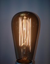 Kooldraadlamp Rookglas 40Watt gloeilamp Edison st64 model dimbaar