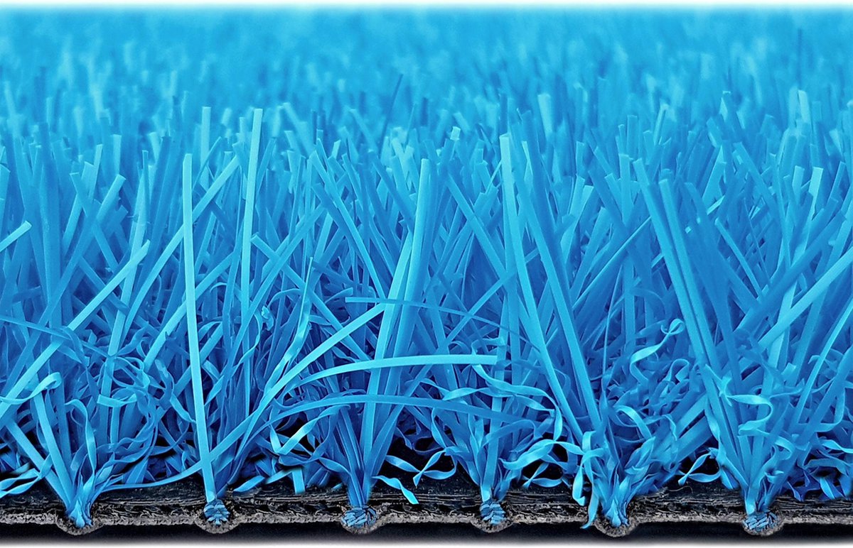 Kunstgras Tapijt RAINBOW Ocean Blue - 2x15M - 25mm|artificial grass|gazon artificiel|....|tuin|balkon|terras|kinderkamer|speelkamer|grastapijt|grasmat|buiten|binnen|kerst
