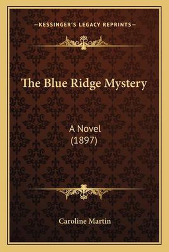 The Blue Ridge Mystery - cover