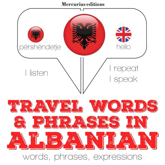 Travel words and phrases in Albanian - cover