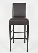 Tommychairs Luisa - Eetkamerstoelen - Set van 2 - Bruin - Kunstleer & Metaal