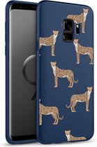 iMoshion Design voor de Samsung Galaxy S9 hoesje - Luipaard - Blauw