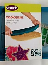 Chef'n Cookease Cookie Cutter - Met Stencil Figuren - Curacao