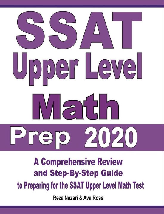 SSAT Upper Level Math Prep 2020 - cover